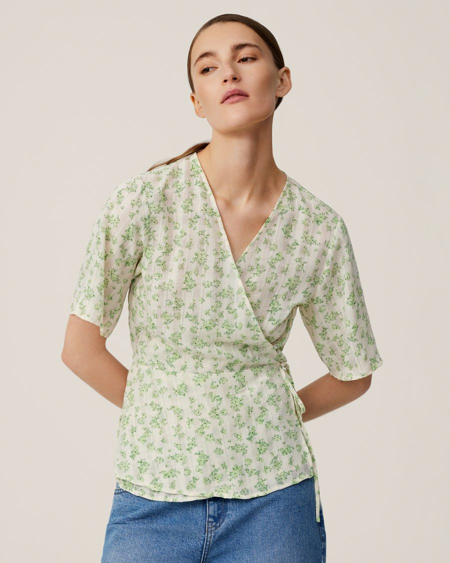 MSCH Copenhagen - MSCHBernelle 2/4 Wrap Top AOP